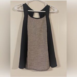 Lululemon Athletica Black and Gray Tank Top